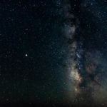 Soft light waves in deep space aesthetic